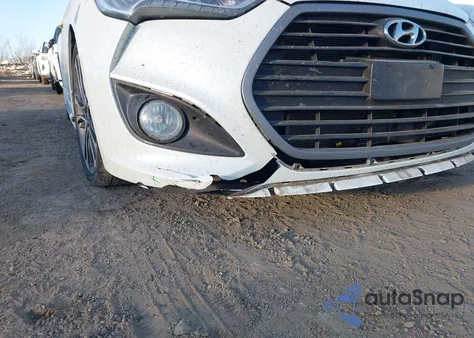 2016 Hyundai Veloster Turbo z USA, uszkodzony, nr VIN KMHTC6AE4GU289867